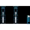 Cầu nâng cắt kéo nâng bụng 4 tấn, lắp chìm ( 3 pha, màu xanh)