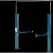Cầu nâng 2 trụ thủy lực có cổng 4 Tấn (3 pha, Màu xanh) - Koisu